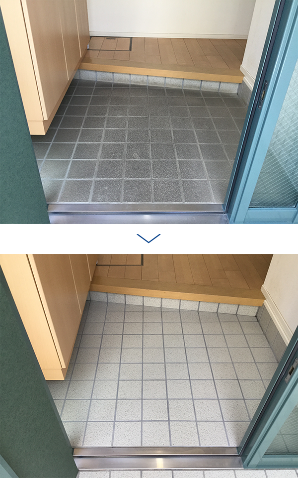 水アカ(玄関内部)